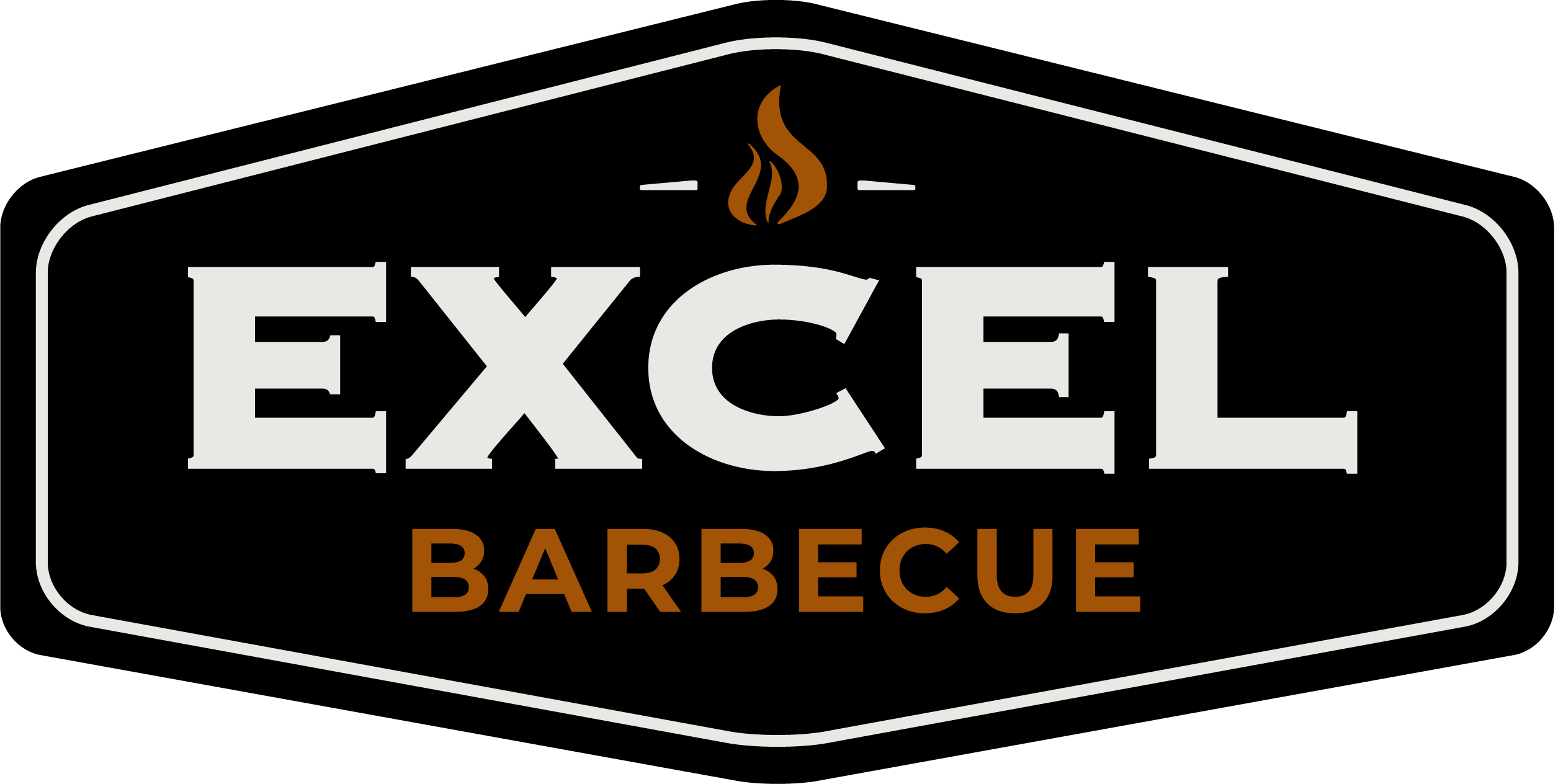 logo excel et cie hexagone noir transparent