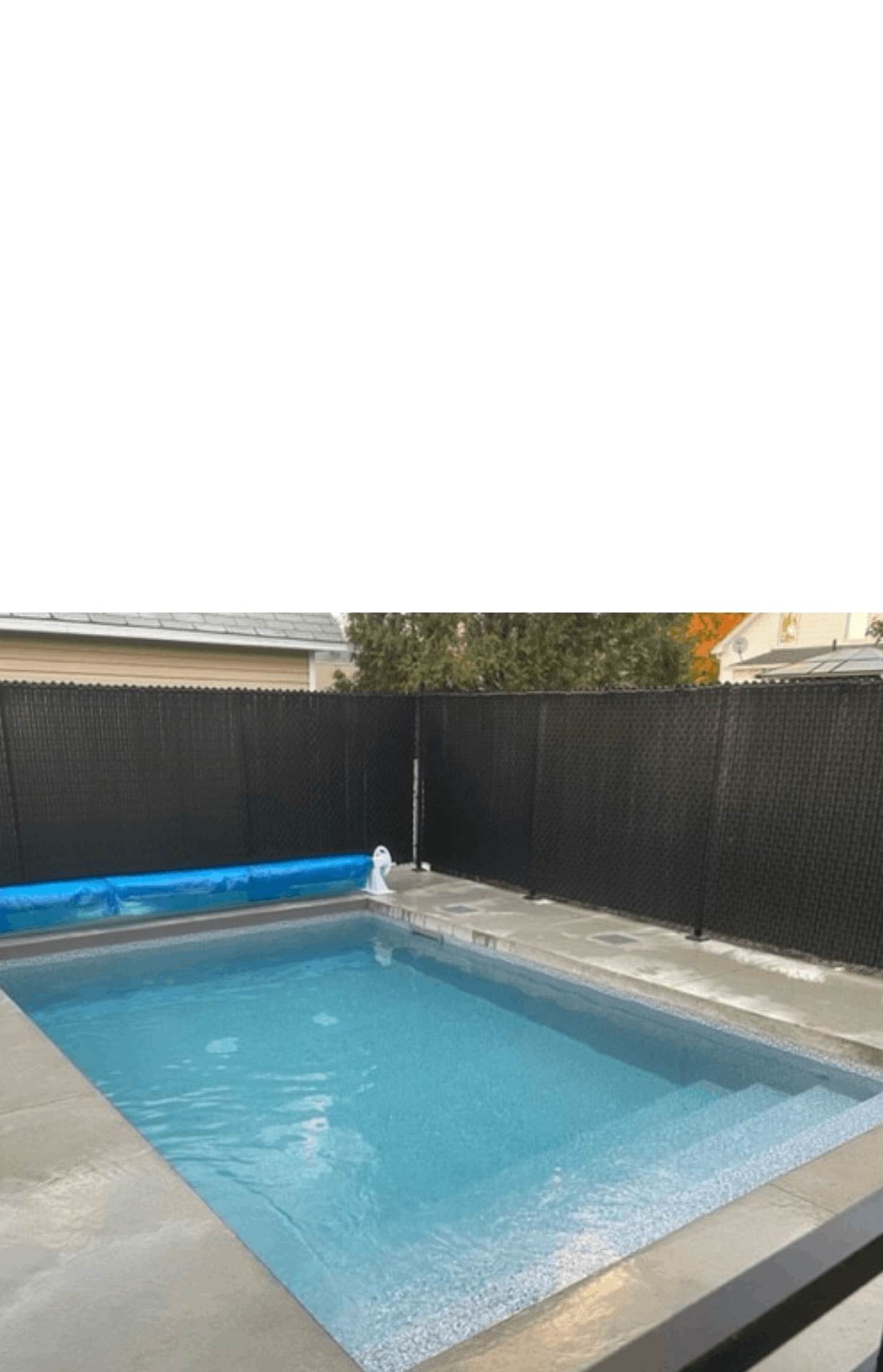 Piscine creusée de béton
